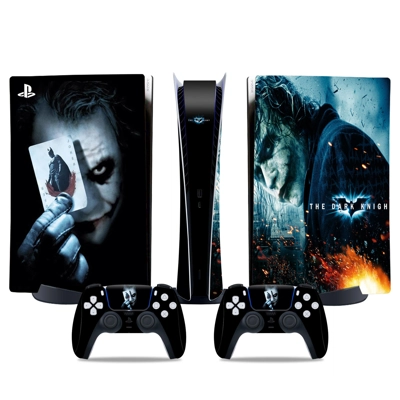 Joker decal skin for PS5 Digital Console and two Controllers Joker decal skin for PS5 Digital Console and two Controllers