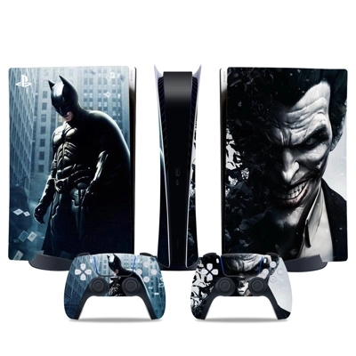 Joker decal skin for PS5 Digital Console and two Controllers