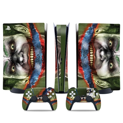 Joker decal skin for PS5 Digital Console and two Controllers Joker decal skin for PS5 Digital Console and two Controllers