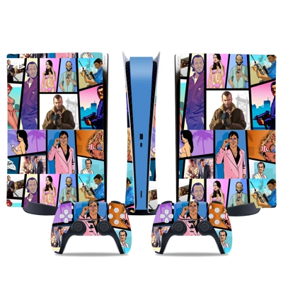 Grand Theft Auto 6 decal skin for PS5 Digital Console and .. Grand Theft Auto 6 decal skin for PS5 Digital Console and ..