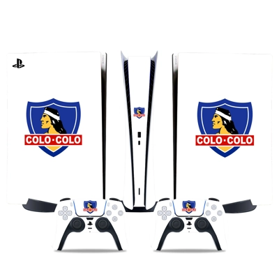 Colo Colo FC decal skin for PS5 Digital Console and two Co.. Colo Colo FC decal skin for PS5 Digital Console and two Co..