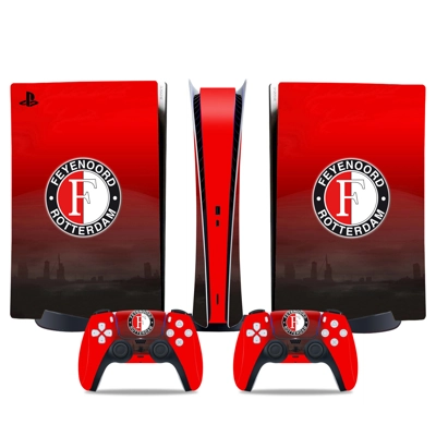 Feyenoord decal skin for PS5 Digital Console and two Contr.. Feyenoord decal skin for PS5 Digital Console and two Contr..