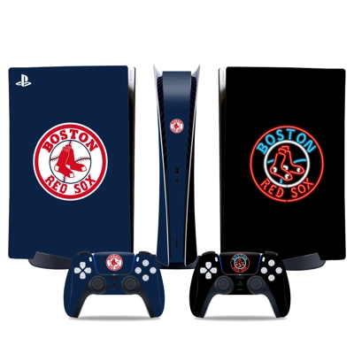 Boston Red Sox decal skin for PS5 Digital Console and two .. Boston Red Sox decal skin for PS5 Digital Console and two ..
