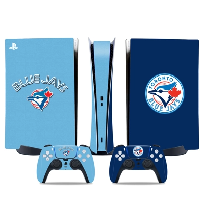 Toronto Blue Jays decal skin for PS5 Digital Console and two Controllers