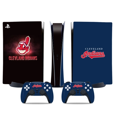 Cleveland Indians decal skin for PS5 Digital Console and t.. Cleveland Indians decal skin for PS5 Digital Console and t..