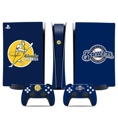 Milwaukee Brewers decal skin for PS5 Digital Console and t.. Milwaukee Brewers decal skin for PS5 Digital Console and t..