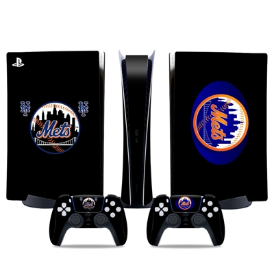 New York Mets decal skin for PS5 Digital Console and two C.. New York Mets decal skin for PS5 Digital Console and two C..