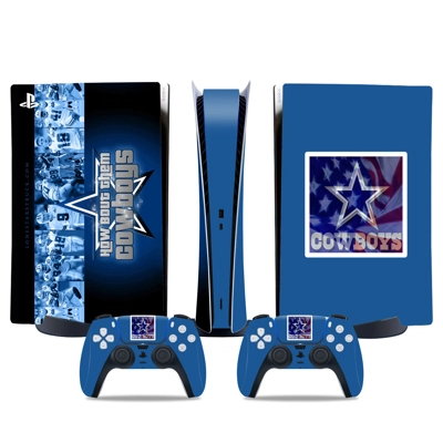 Dallas Cowboys decal skin for PS5 Digital Console and two .. Dallas Cowboys decal skin for PS5 Digital Console and two ..