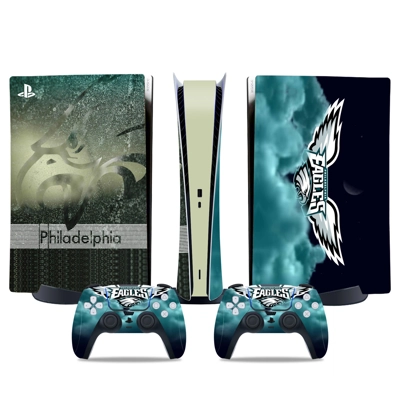 Philadelphia Eagles decal skin for PS5 Digital Console and.. Philadelphia Eagles decal skin for PS5 Digital Console and..