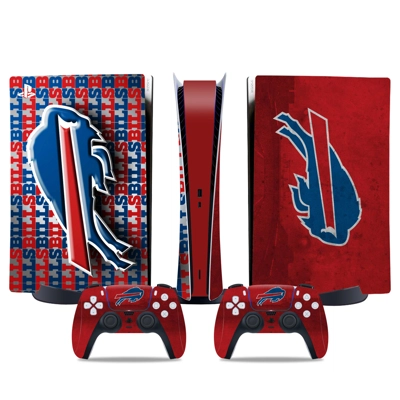 Buffalo Bills decal skin for PS5 Digital Console and two C.. Buffalo Bills decal skin for PS5 Digital Console and two C..