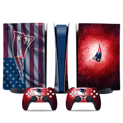 New England Patriots decal skin for PS5 Digital Console and two Controllers
