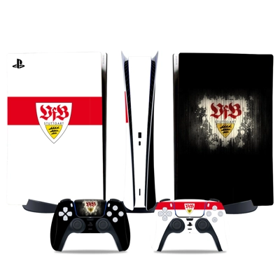 VfB Stuttgart decal skin for PS5 Digital Console and two C.. VfB Stuttgart decal skin for PS5 Digital Console and two C..