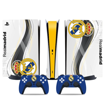 Realmadrid FC decal skin for PS5 Digital Console and two C.. Realmadrid FC decal skin for PS5 Digital Console and two C..
