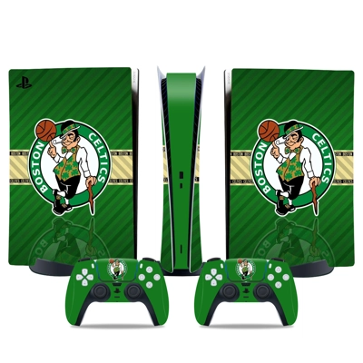 Boston Celtics decal skin for PS5 Digital Console and two .. Boston Celtics decal skin for PS5 Digital Console and two ..