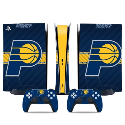 Indiana Pacers decal skin for PS5 Digital Console and two Controllers