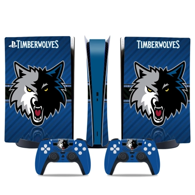Minnesota Timberwolves decal skin for PS5 Digital Console .. Minnesota Timberwolves decal skin for PS5 Digital Console ..