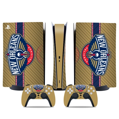New Orleans Pelicans decal skin for PS5 Digital Console and two Controllers
