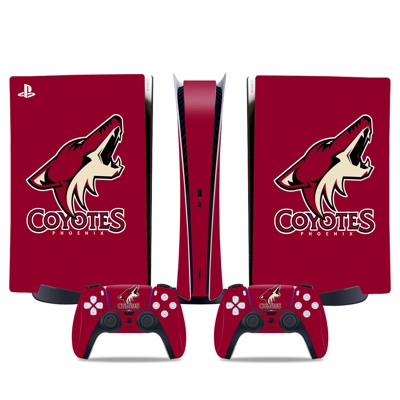 Arizona Coyotes decal skin for PS5 Digital Console and two.. Arizona Coyotes decal skin for PS5 Digital Console and two..