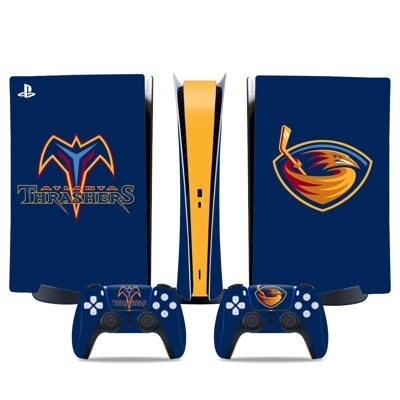 Atlanta Thrashers decal skin for PS5 Digital Console and two Controllers