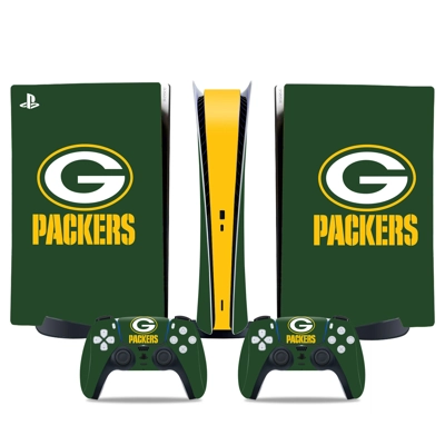 Green bay packers decal skin for PS5 Digital Console and two Controllers