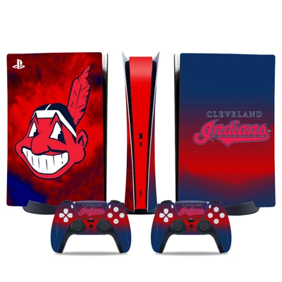 Cleveland Indians decal skin for PS5 Digital Console and t.. Cleveland Indians decal skin for PS5 Digital Console and t..