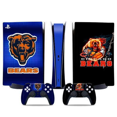 Chicago Bears decal skin for PS5 Digital Console and two C.. Chicago Bears decal skin for PS5 Digital Console and two C..