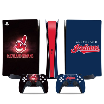 Cleveland Indians decal skin for PS5 Digital Console and t.. Cleveland Indians decal skin for PS5 Digital Console and t..