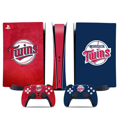 Minnesota twins decal skin for PS5 Digital Console and two.. Minnesota twins decal skin for PS5 Digital Console and two..