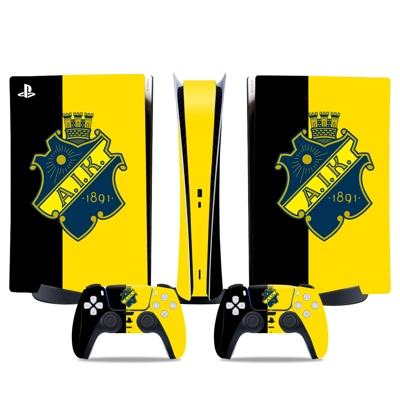 AIK Fotboll decal skin for PS5 Digital Console and two Con.. AIK Fotboll decal skin for PS5 Digital Console and two Con..