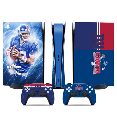 New York Giants decal skin for PS5 Digital Console and two.. New York Giants decal skin for PS5 Digital Console and two..
