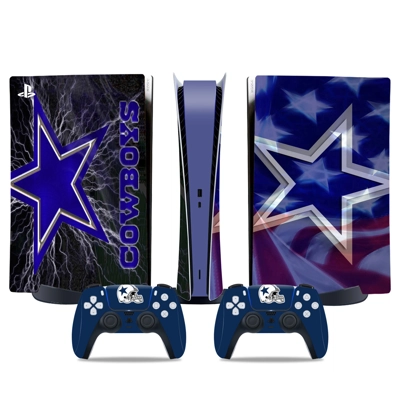 Dallas Cowboys decal skin for PS5 Digital Console and two .. Dallas Cowboys decal skin for PS5 Digital Console and two ..