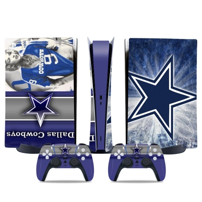 Dallas Cowboys decal skin for PS5 Digital Console and two .. Dallas Cowboys decal skin for PS5 Digital Console and two ..