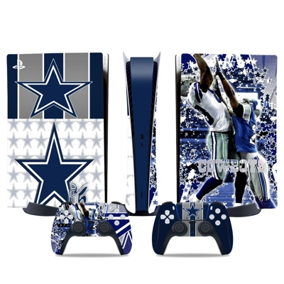 Dallas Cowboys decal skin for PS5 Digital Console and two .. Dallas Cowboys decal skin for PS5 Digital Console and two ..