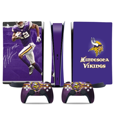 Minnesota Vikings decal skin for PS5 Digital Console and t.. Minnesota Vikings decal skin for PS5 Digital Console and t..