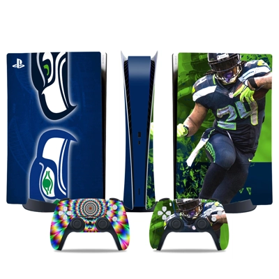 Baltimore Ravens decal skin for PS5 Digital Console and two Controllers