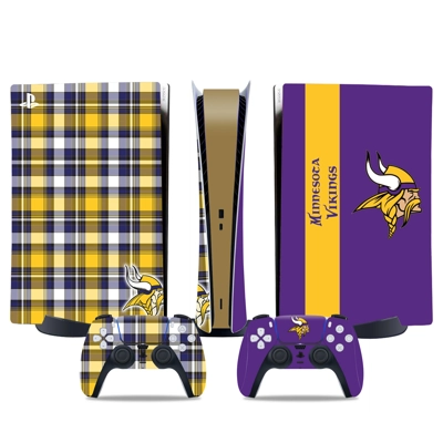 Minnesota Vikings decal skin for PS5 Digital Console and t.. Minnesota Vikings decal skin for PS5 Digital Console and t..