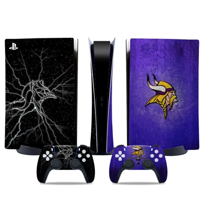 Minnesota Vikings decal skin for PS5 Digital Console and t.. Minnesota Vikings decal skin for PS5 Digital Console and t..