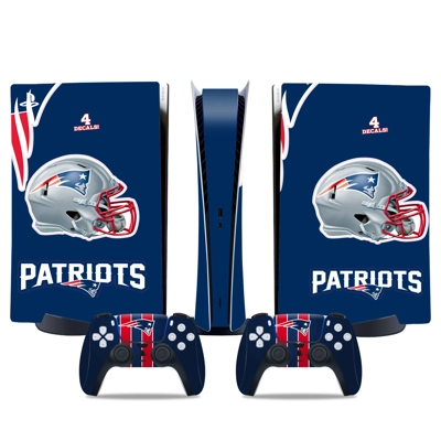 New England Patriots decal skin for PS5 Digital Console and two Controllers