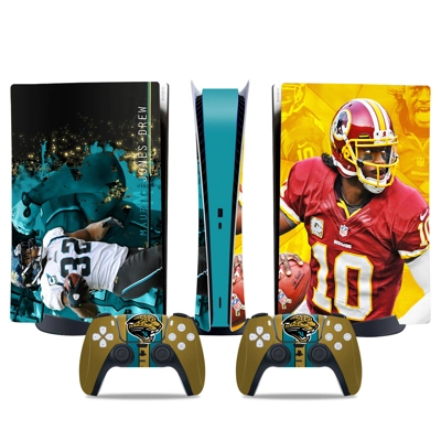Jacksonville Jaguars decal skin for PS5 Digital Console an.. Jacksonville Jaguars decal skin for PS5 Digital Console an..