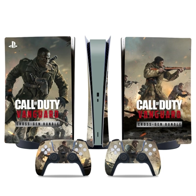 Call of Duty Vanguard decal skin for PS5 Digital Console and two Controllers