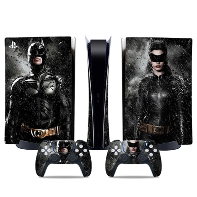 Batman decal skin for PS5 Digital Console and two Controllers