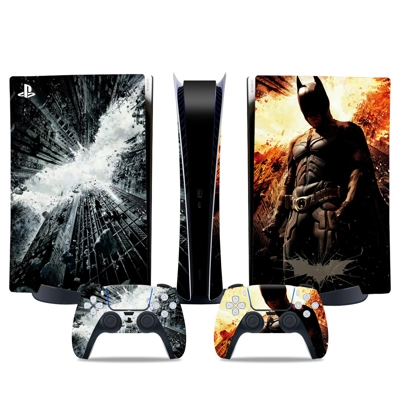 Batman decal skin for PS5 Digital Console and two Controll.. Batman decal skin for PS5 Digital Console and two Controll..