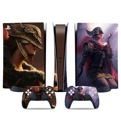Elden Ring decal skin for PS5 Digital Console and two Cont.. Elden Ring decal skin for PS5 Digital Console and two Cont..