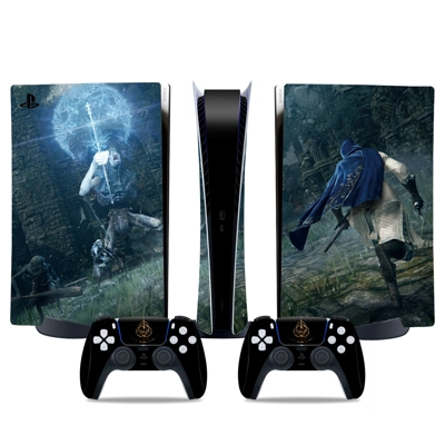 Elden Ring decal skin for PS5 Digital Console and two Cont.. Elden Ring decal skin for PS5 Digital Console and two Cont..