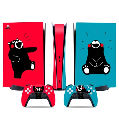 Kumamon decal skin for PS5 Digital Console and two Control.. Kumamon decal skin for PS5 Digital Console and two Control..