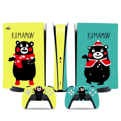 Kumamon decal skin for PS5 Digital Console and two Control.. Kumamon decal skin for PS5 Digital Console and two Control..
