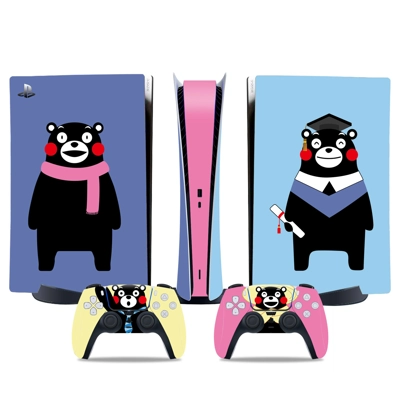 Kumamon decal skin for PS5 Digital Console and two Control.. Kumamon decal skin for PS5 Digital Console and two Control..