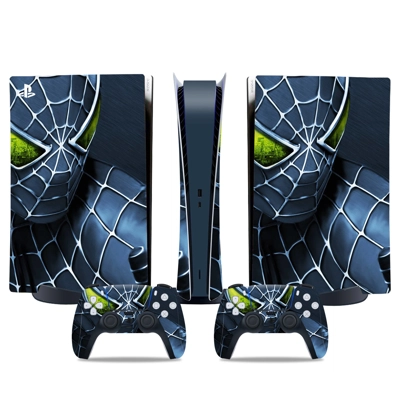 Spiderman decal skin for PS5 Digital Console and two Contr.. Spiderman decal skin for PS5 Digital Console and two Contr..