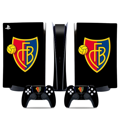 FC Basel 1893 decal skin for PS5 Digital Console and two Controllers