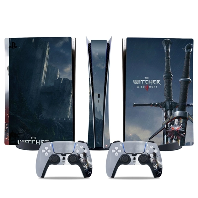 The Witcher Wild Hunt decal skin for PS5 Digital Console a.. The Witcher Wild Hunt decal skin for PS5 Digital Console a..